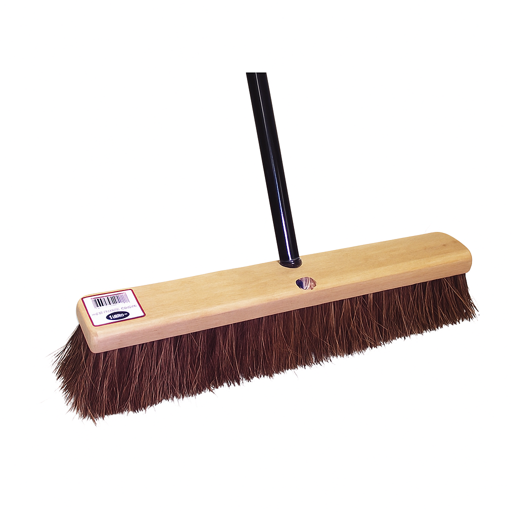 Heavy Garage Broom Outdoor 24&quot; W/Long Handle