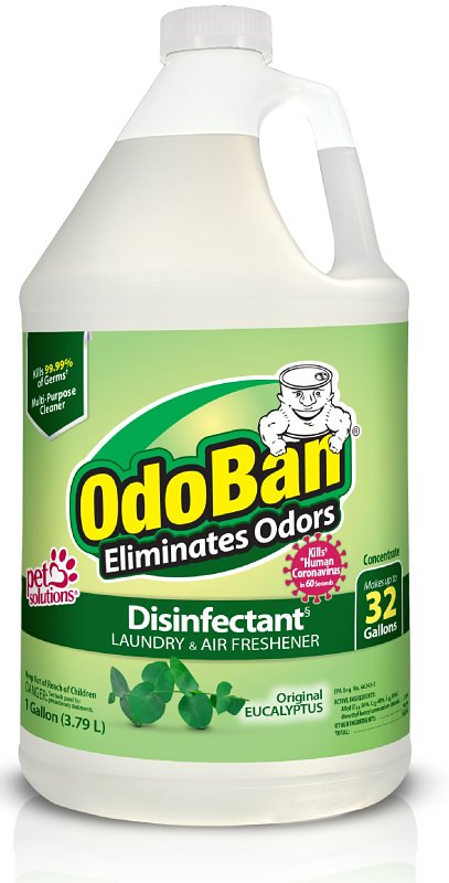 OdoBan Disinfectant &amp; Deodorizer, Eucalyptus, 1 Gallon (4-Count)