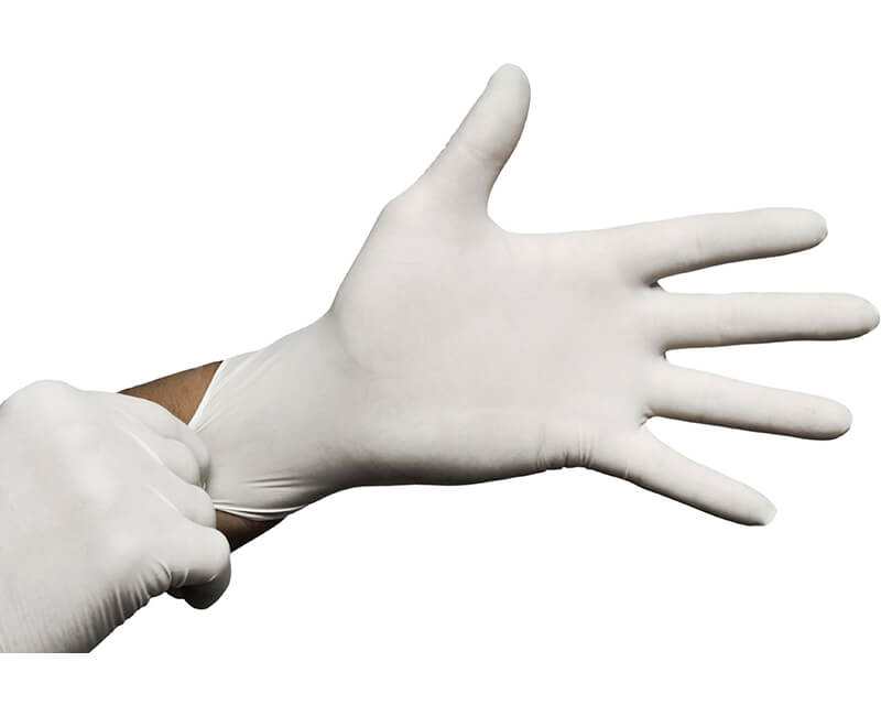 Latex Disposable Gloves Medium Powder Free (100-Count)