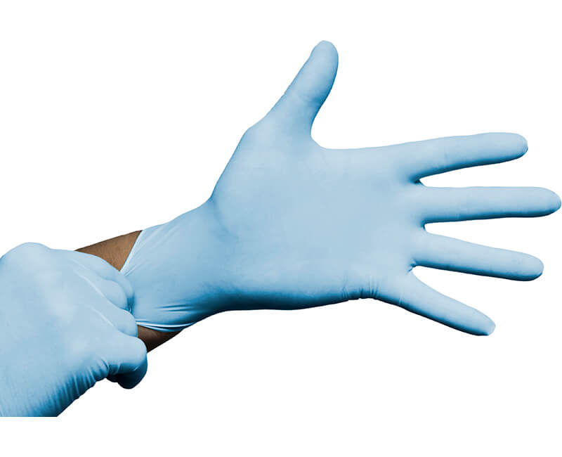 Blue Nitrile Disposable Gloves Large Powder Free (100-Count)