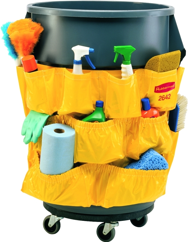 Caddy Bag, 12 Compartments, Yellow (Fits 32 &amp; 44 gal Cans)