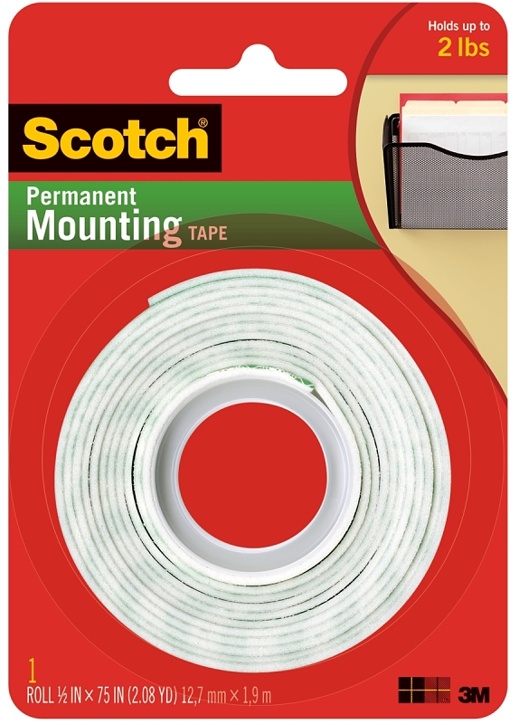 Double Sided Foam Mounting Tape 1/2&quot; x 75&quot;