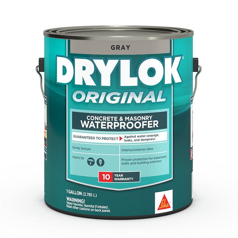 Drylok 27613 Gray Latex Masonry Waterproofer, 1 Gallon