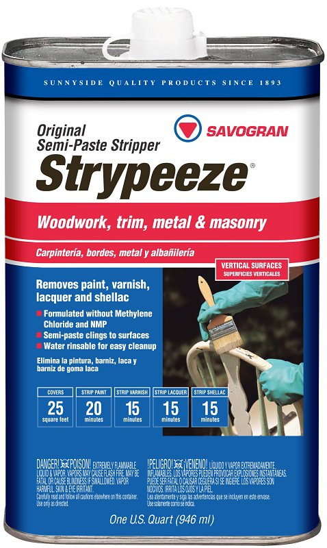 Zip Strip Paint &amp; Varnish Remover, Qt. Semi Paste
