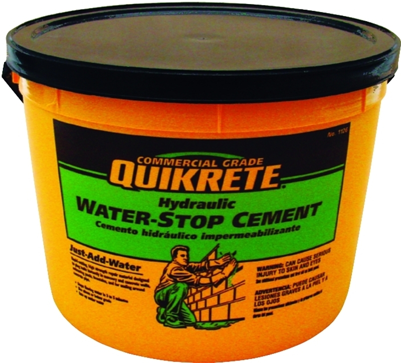 Hydraulic Cement Water Stop, Quikrete 10 lb