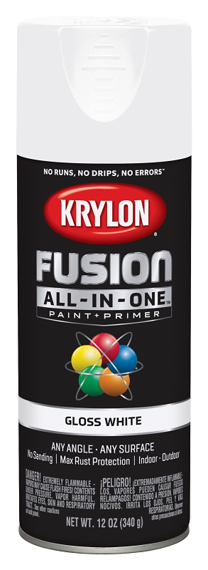 Krylon Spray Paint White Gloss 12Oz. (6-count)
