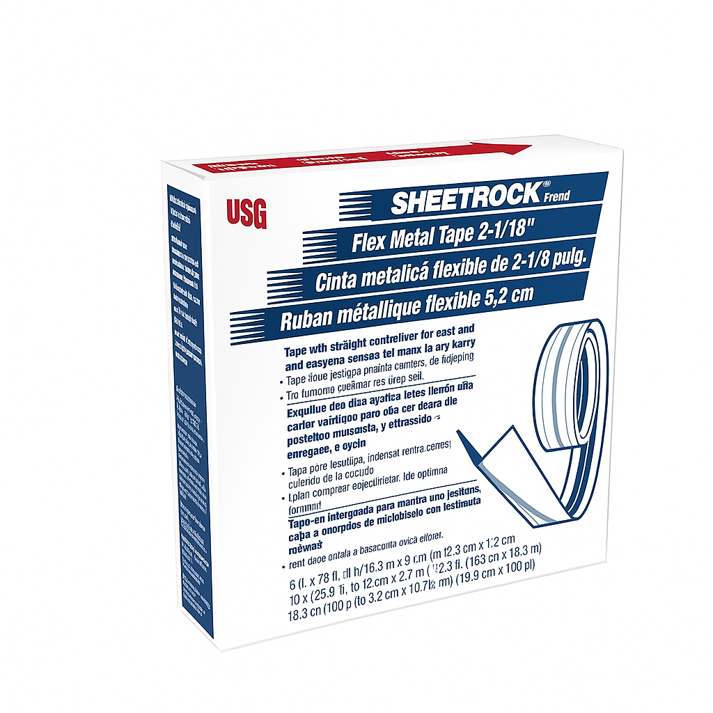 Drywall Joint Flex Tape, Reinforced 2 1/6” X 100’ Self Adhesive