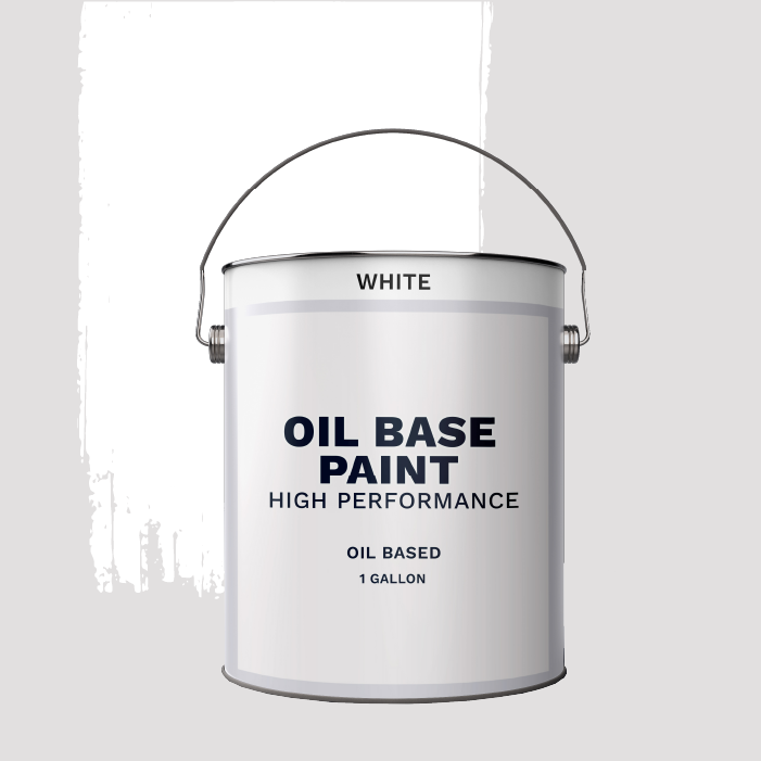 Alkyd Oil Base Paint White 1 Gallon