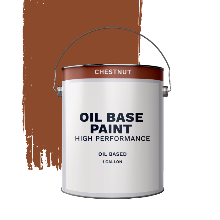 Alkyd Oil Base Paint, Chestnut 1 Gallon