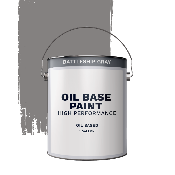 Alkyd Oil Base Paint Battleship Gray 1 Gallon