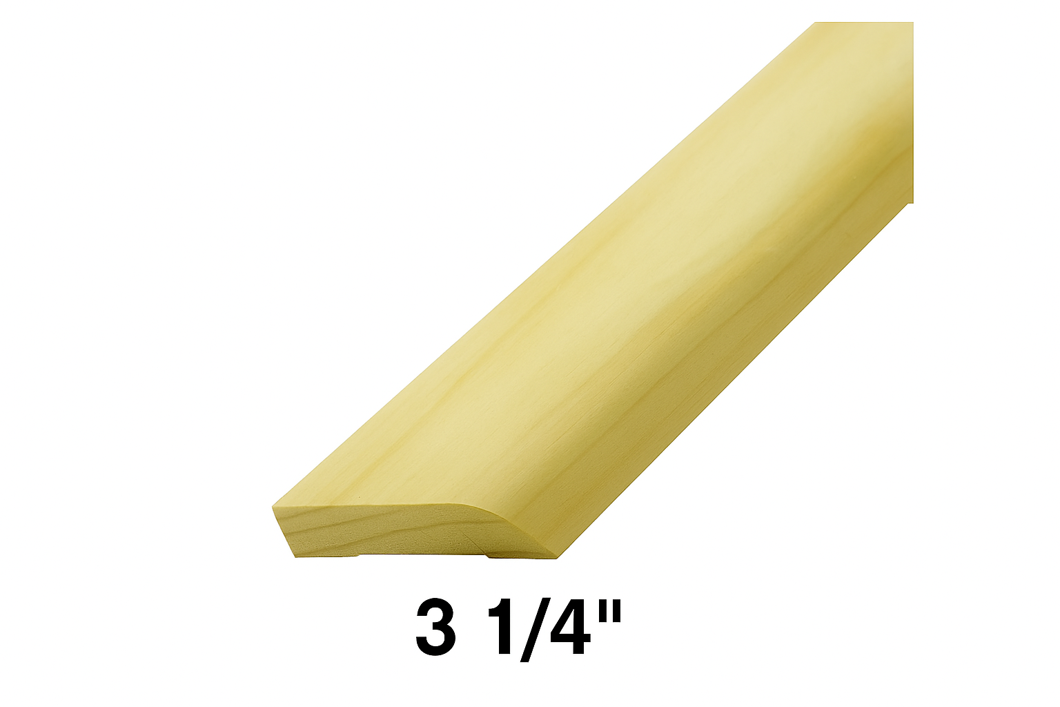 Primed Clam Base 9/16&quot; x 3 1/4&quot; x 8&#39;