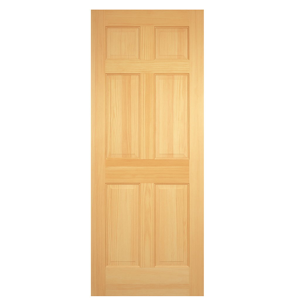Solid Pine 6-Panel Door 32&quot; x 80&quot; x 1 3/8&quot;