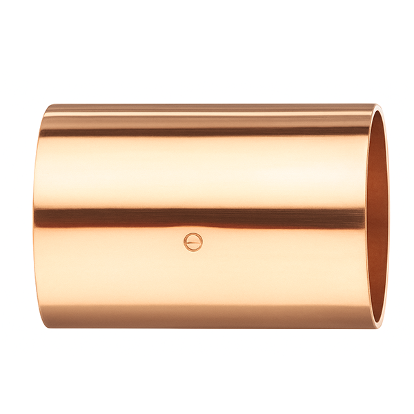 Copper Coupling W/Stop 1 1/4&quot;