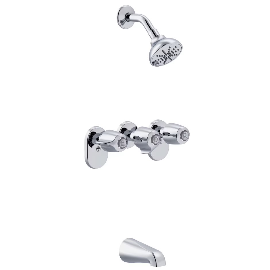 Gerber 3 Valve Shower Body w/Stops 48-034-83 8&quot; Center