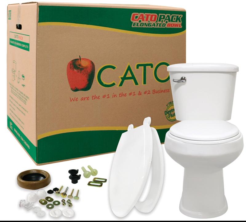88032 Import Toilet 12" Rough, Round Tank & Bowl, Includes Wax Ring, Closet Bolts & Toilet Seat,