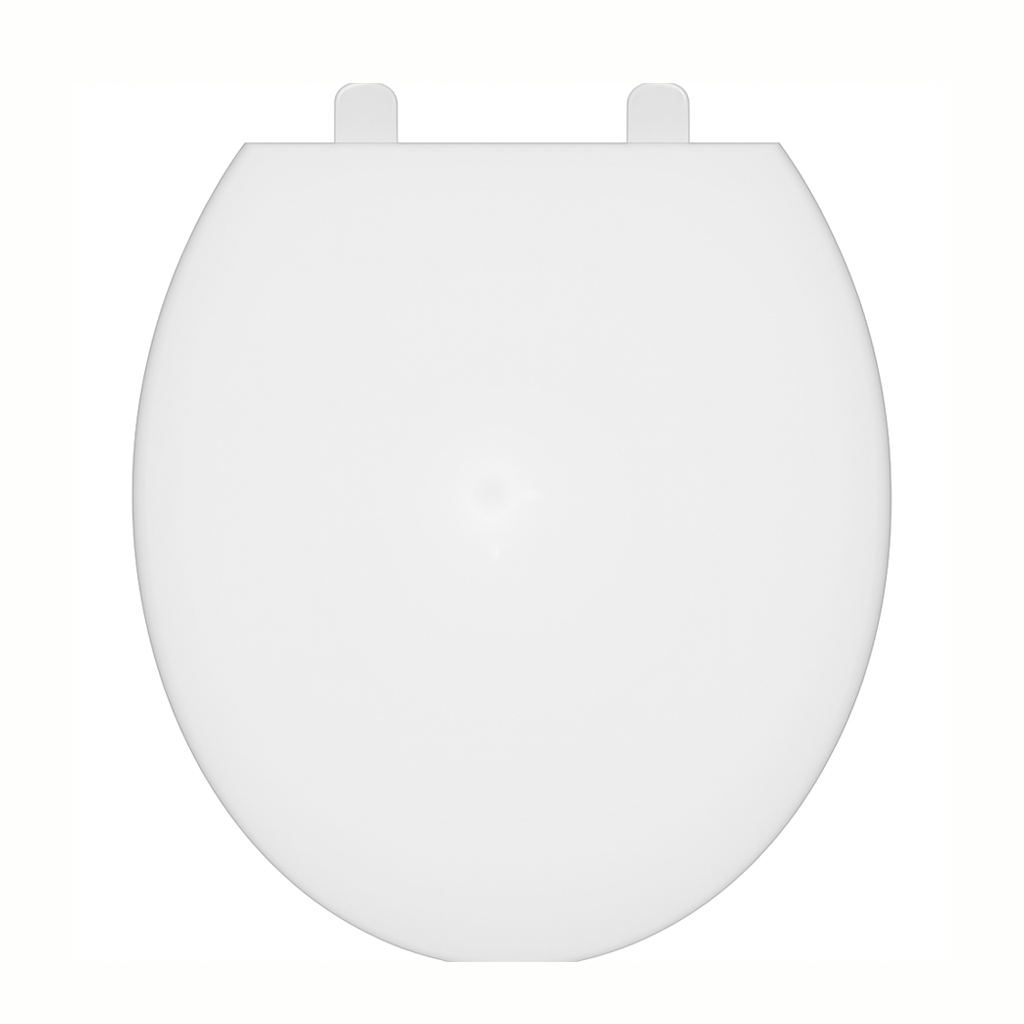 88051 Toilet Seat Round White, Wood