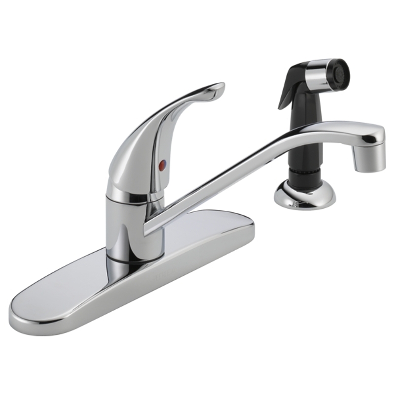 88075 Delta Style Kitchen Faucet Single Lever 8" With Spray,