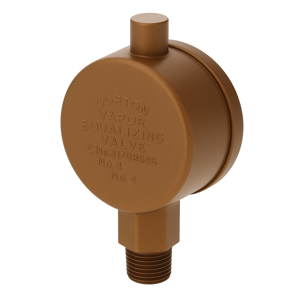Gorton # D, 1/8&quot; Straight Steam Convector Air Valve, Vapor Equalizing
